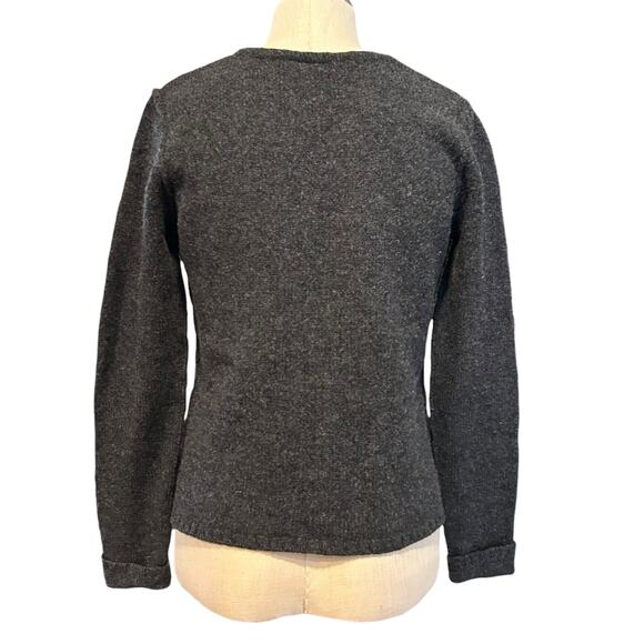 Patagonia 100% Lambswool Gray Sweater Womens Sz Medium Heritage wear Normcore - Picture 2 of 16